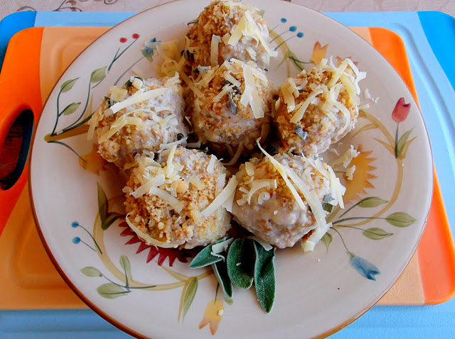 Swedish Meatballs in Walnut and Sage Alfredo Sauce