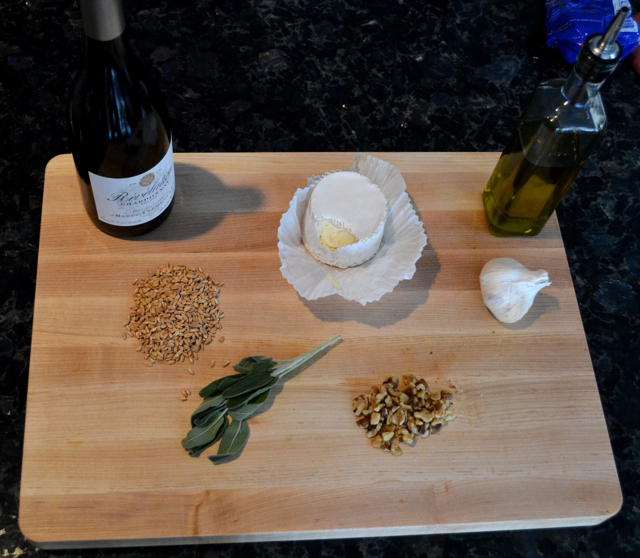 Farro Risotto With Walnuts, Sage and St. Andre