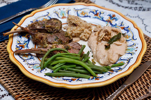 White Bean Puree with Sage Brown Butter and Walnuts