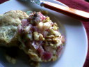 Mini Sage Cheddar Biscuits with Apple Walnut Chutney