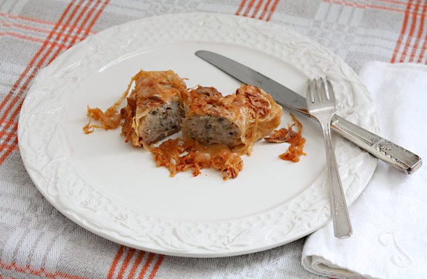 Pork-and-Rice-Stuffed Cabbage Rolls