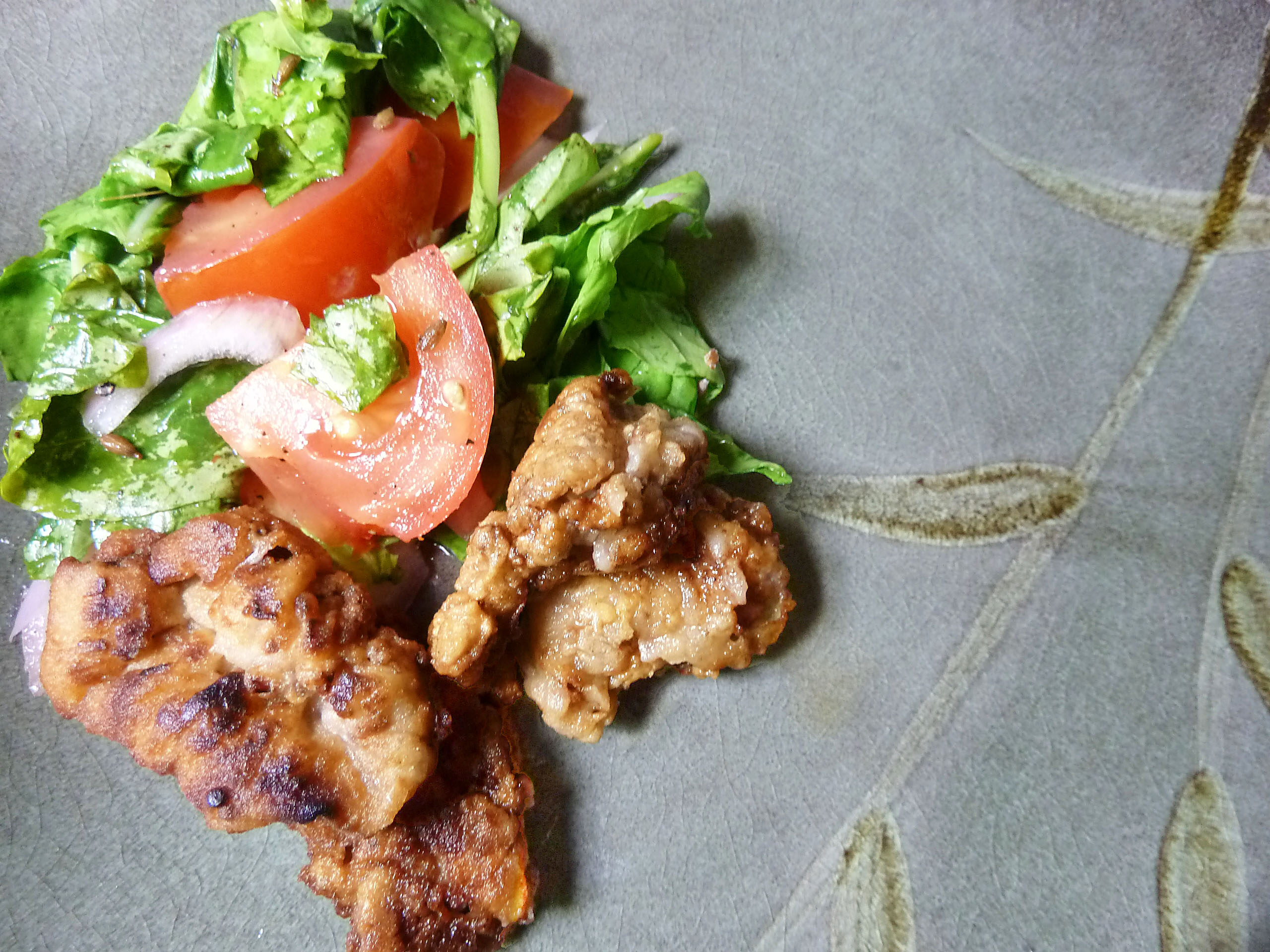Everything Middle-eastern seasoned fried alligator