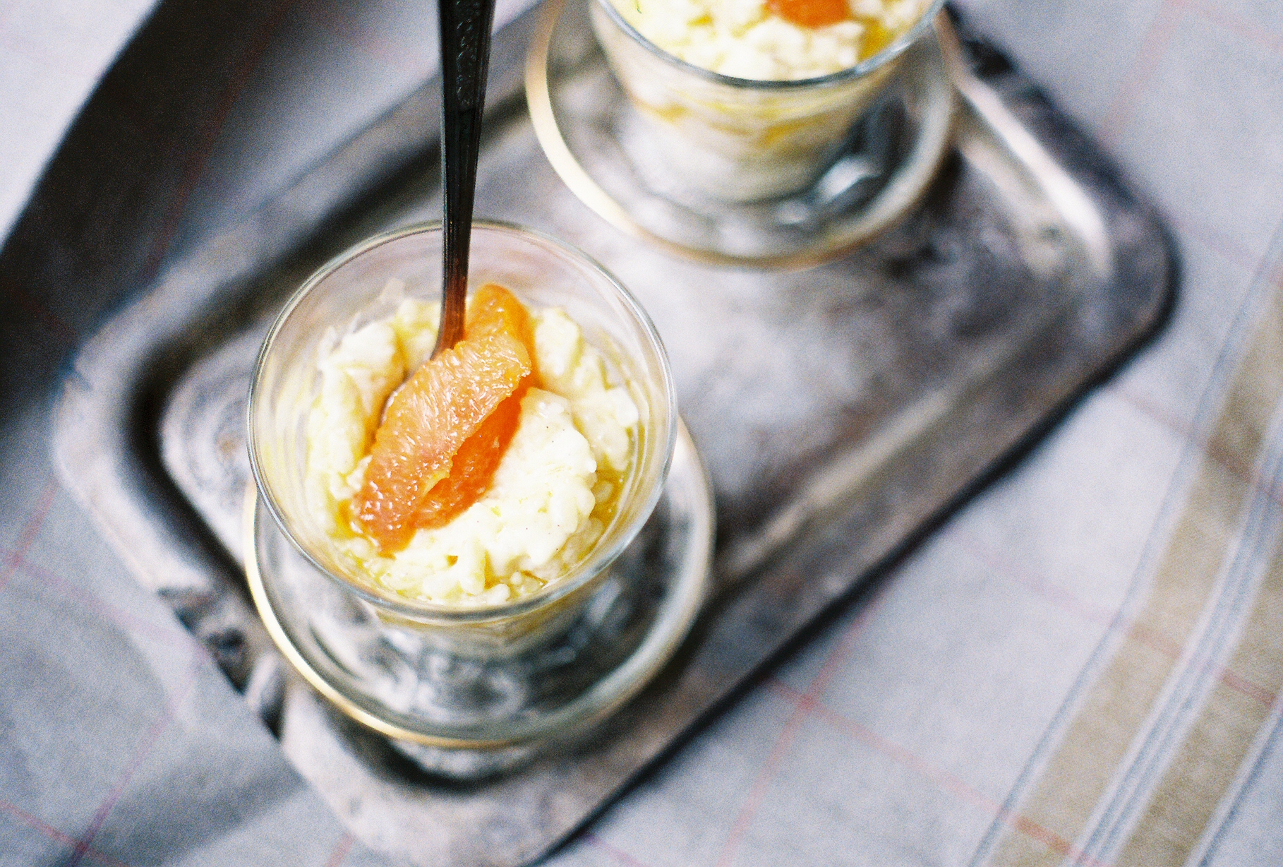 Rice Pudding with Old Fashioned Oranges