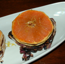 Grilled Radicchio with Bruleed Grapefruit