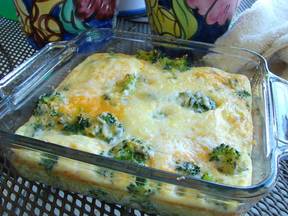 Manchego, Cheddar and Broccoli Frittata
