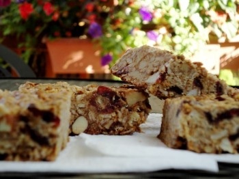 Homemade Cranberry Lemon Granola Bars