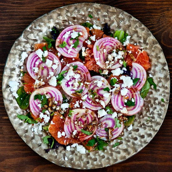 Cara Cara Orange, Beet, and Goat Cheese Salad
