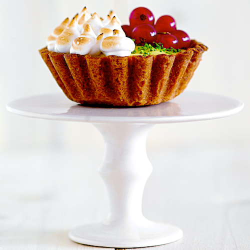 Lime Curd Tartlets with Raspberries and Red Currants