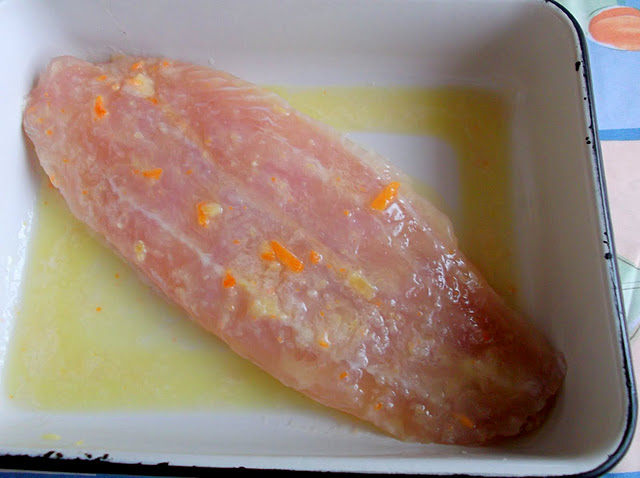 Citrus Cured and Marinated Red Snapper in a Salad