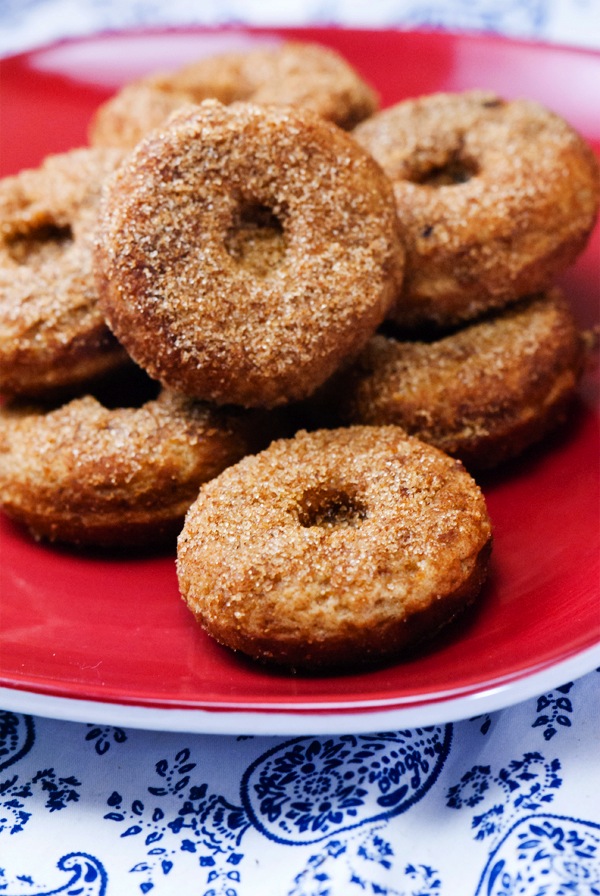 baked mini gluten free vegan vanilla donuts