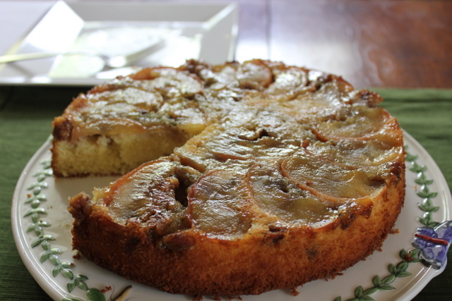 Upside-Down Apple Cake with Walnut and Sage