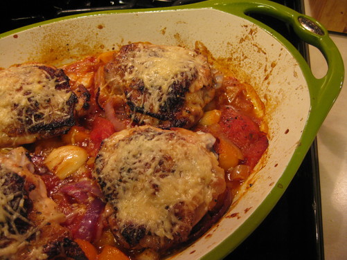 Tomato Citrus Chicken Thighs