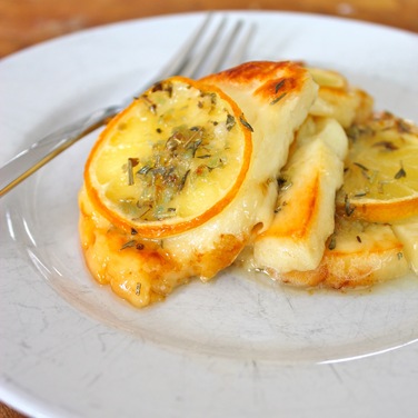 Grilled Lemon Halloumi