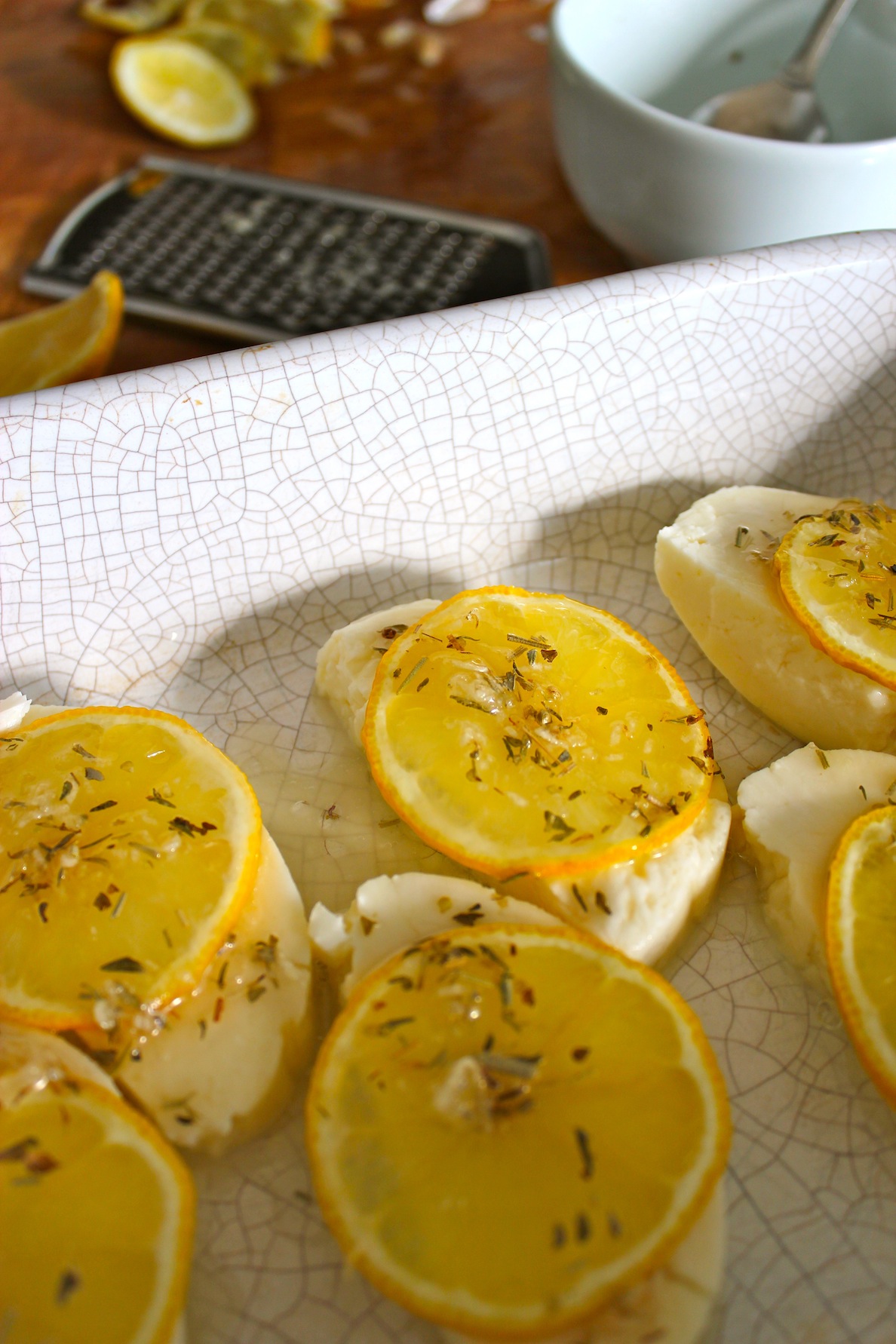 Grilled Lemon Halloumi