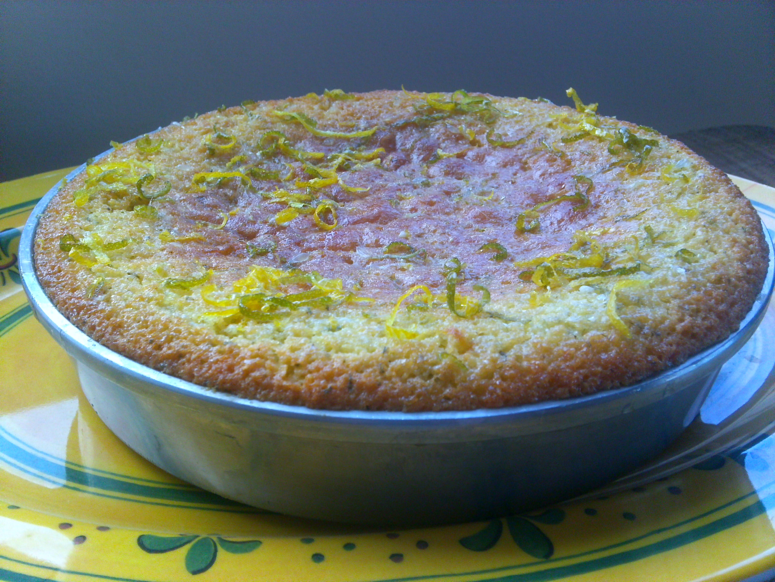 Lemon and Rosemary Cake with Citrus Glaze