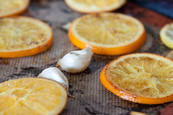 Roasted orange chutney