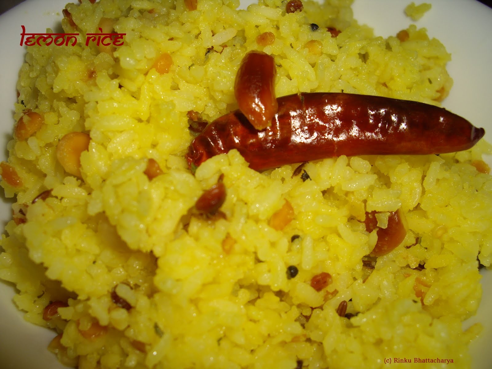 Lemon Rice -Pulihora
