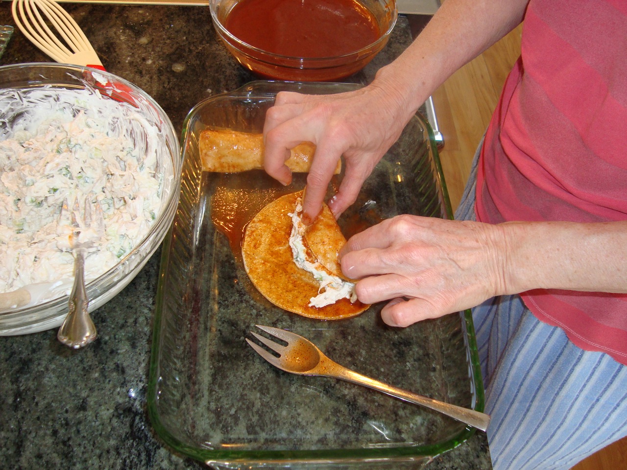 Frank Dorn's Enchiladas with Chicken