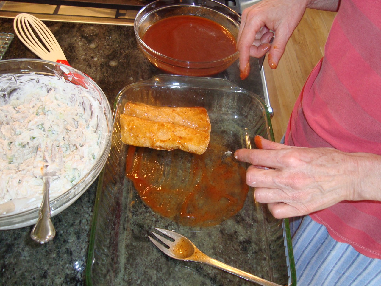 Frank Dorn's Enchiladas with Chicken