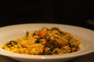Butternut Squash Risotto with Winter Greens