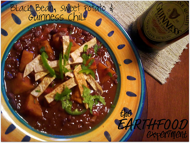 Black Bean, Sweet Potato, and Guinness Chili