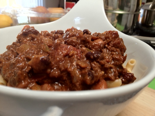 Beef Chili with beans and beans