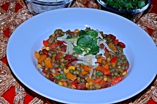 Rainbow Bright Green Lentil Chili