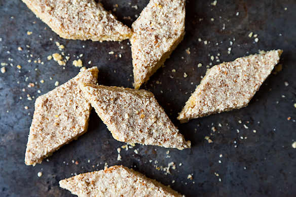 Lemon Almond Cornmeal Diamonds