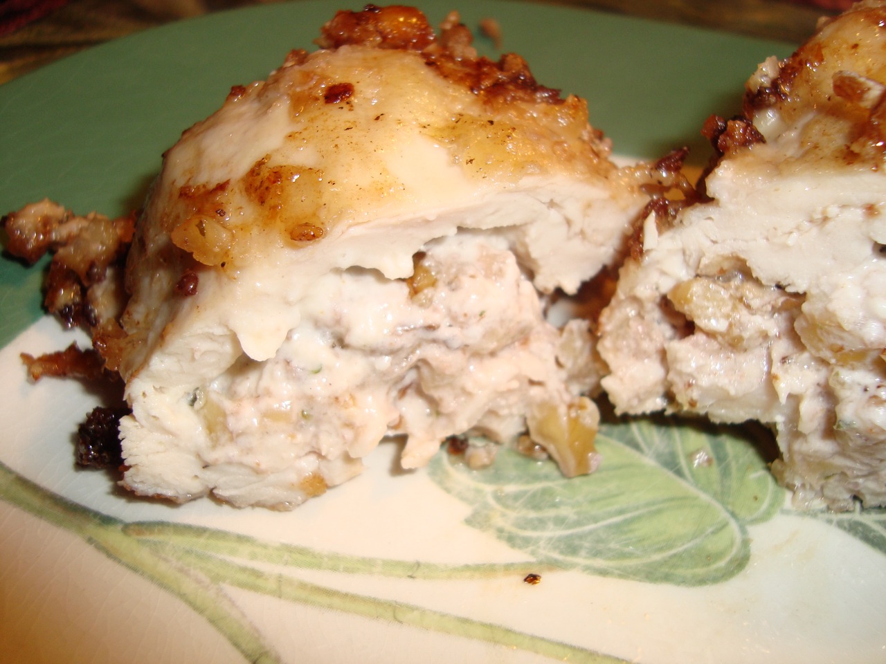 Chicken Kiev with Walnuts in a Sage Butter Sauce