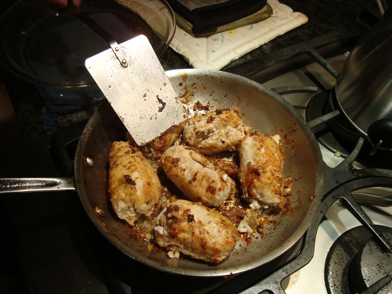 Chicken Kiev with Walnuts in a Sage Butter Sauce