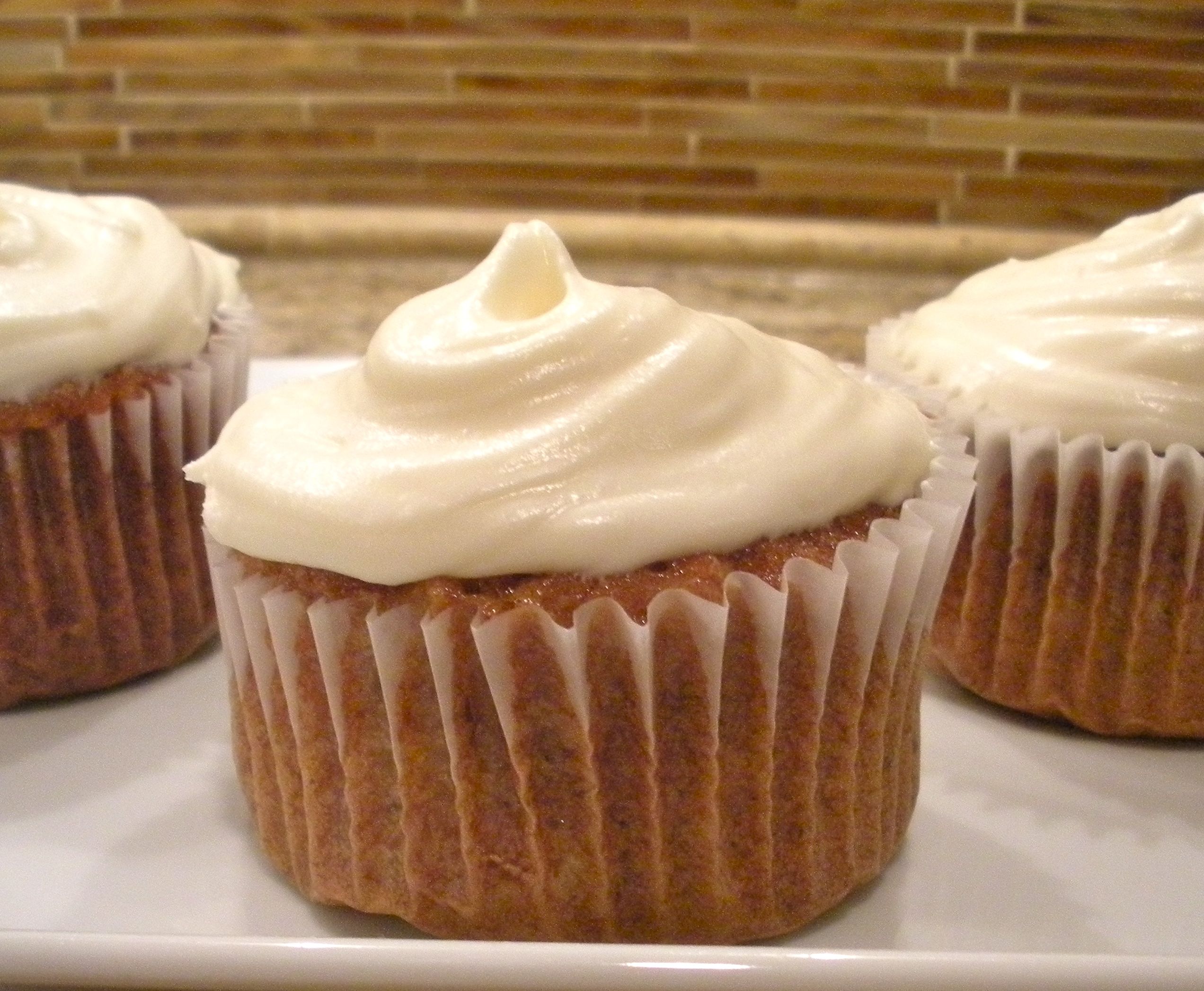 A 24 Carrot Cupcake with Classic Cream Cheese Frosting