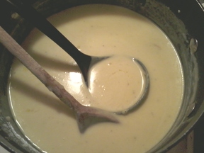 Jackiessoise, a.k.a., Buttermilk Mashed Potato Soup
