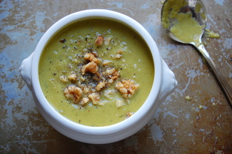Lemon Zested Pea Soup