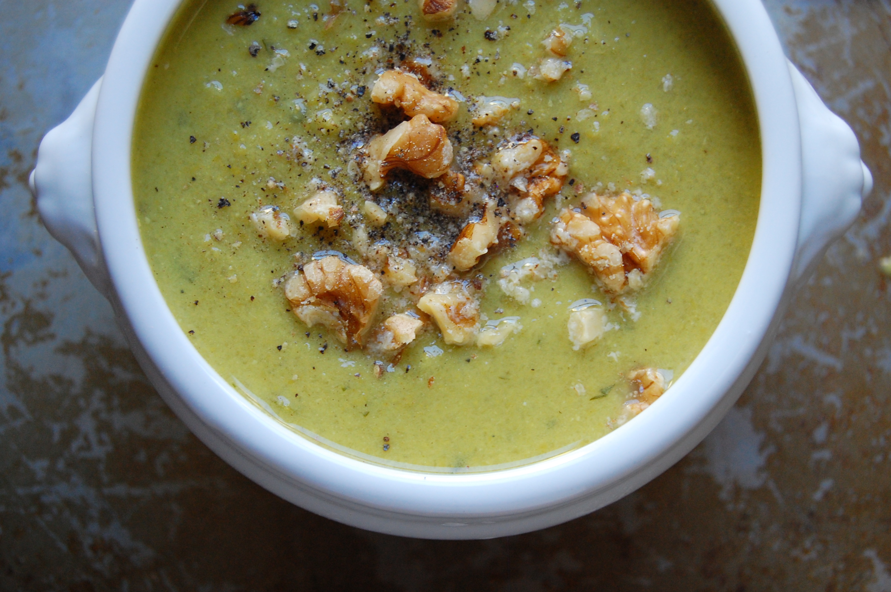 Lemon Zested Pea Soup