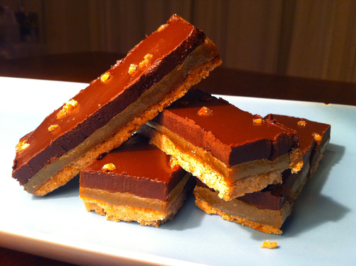 Earl Grey and Five Spice Millionaire's Shortbread