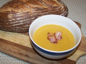 Gingered & Curried Butternut and Potato Soup
