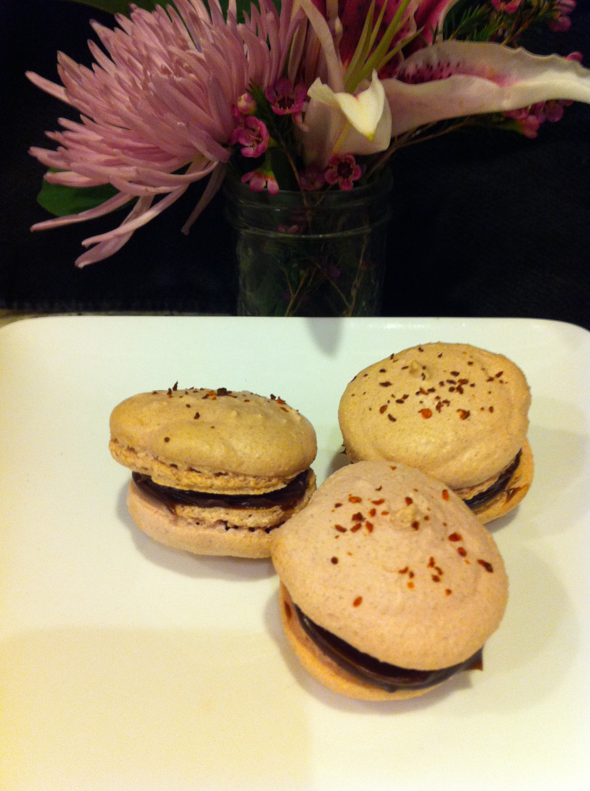 Spicy Mexican Hot Chocolate Macaron