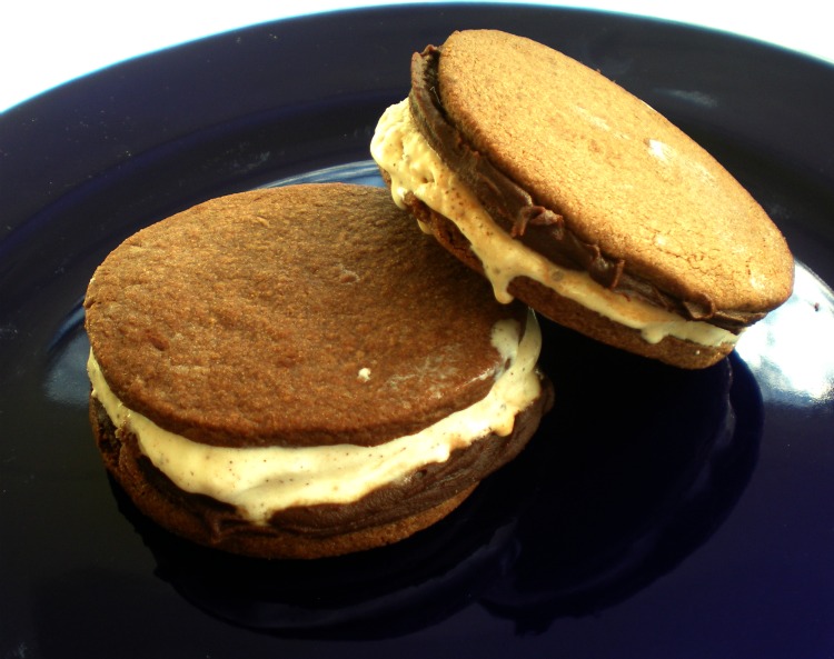 Chocolate, chile and cinnamon ice cream sandwiches