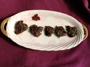 Chocolate Kale Clusters with Cumin & Cranberry, and Kids Version