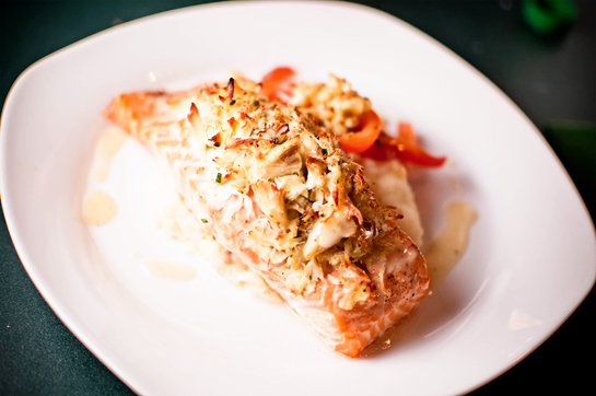 Crab Stuffed Salmon