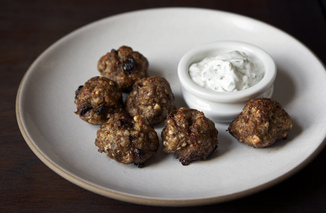 Lamb Meatballs with Yogurt Sauce