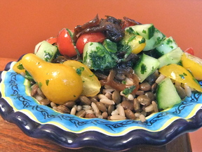 Rice and Lentils - Mjadra