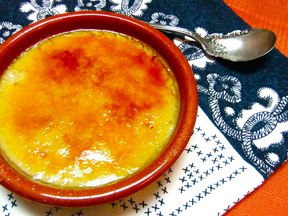 Lemon Scented Almond Milk Custard- Crema Catalana