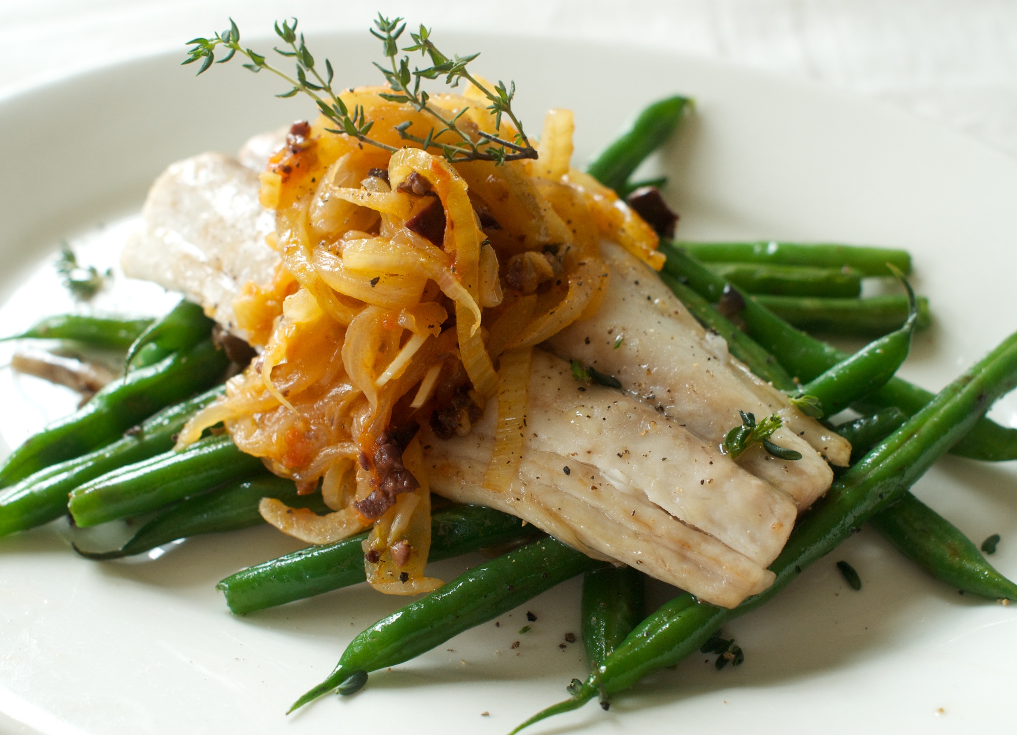 Mackerel with Fennel and Onion Sofrito