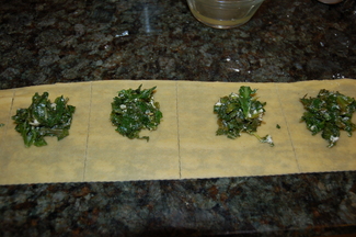 Greens-Goat Cheese-Lemon Ravioli