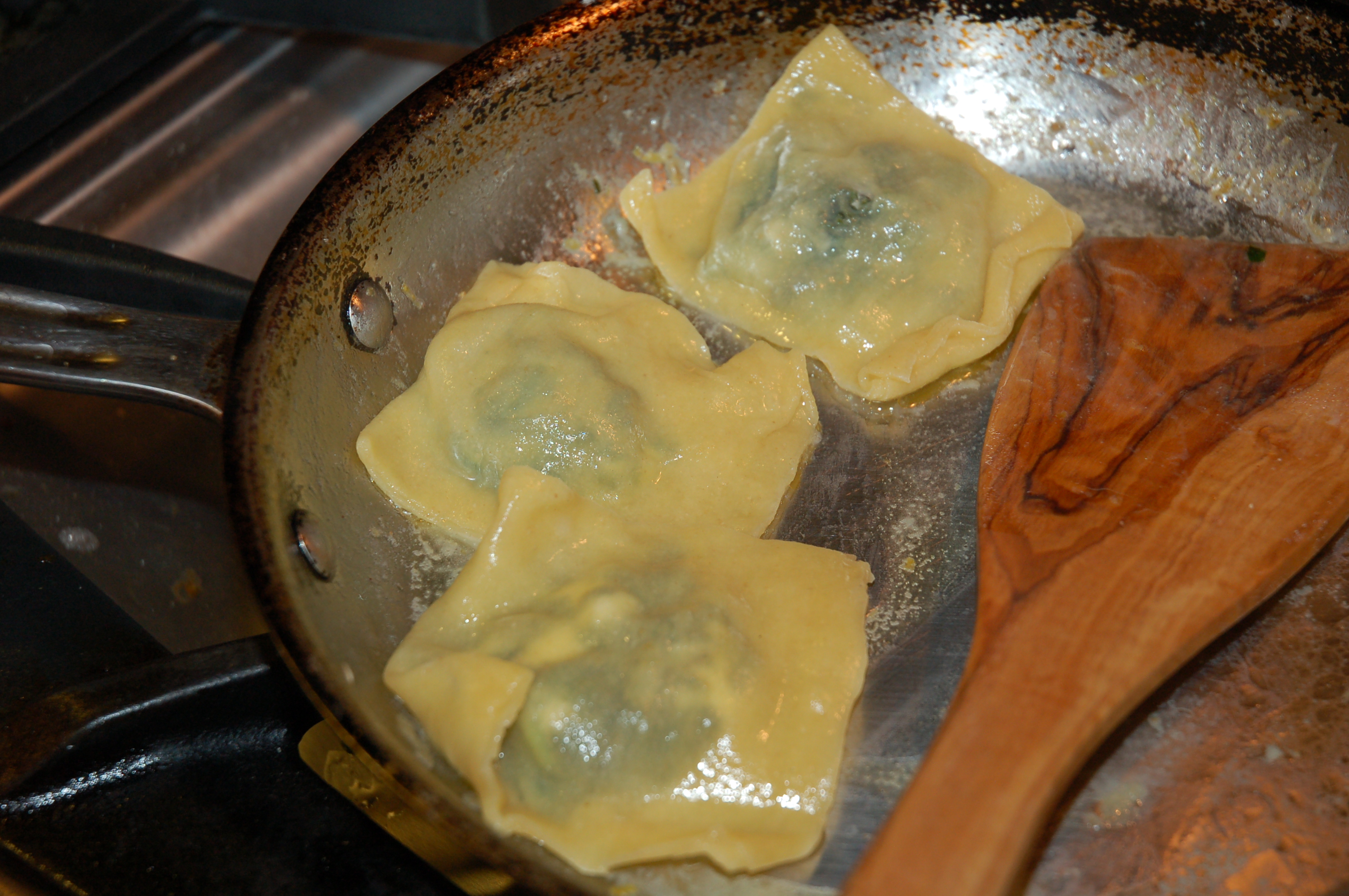 Greens-Goat Cheese-Lemon Ravioli
