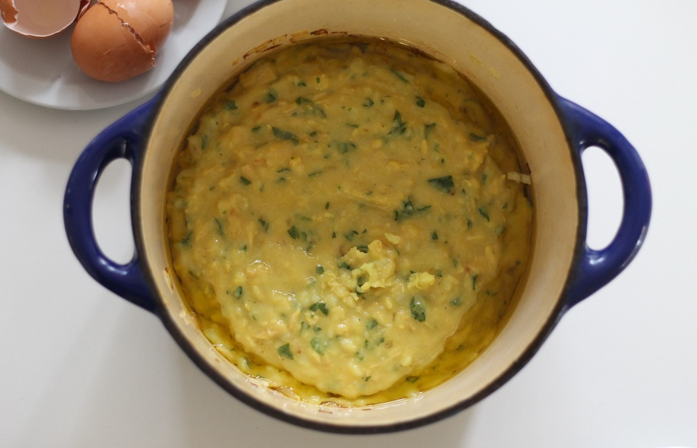 Canned Tuna, Potato, Onion & Parsley Frittata