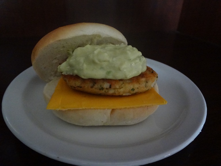 Salmon Burger Avocado Tartar Sauce