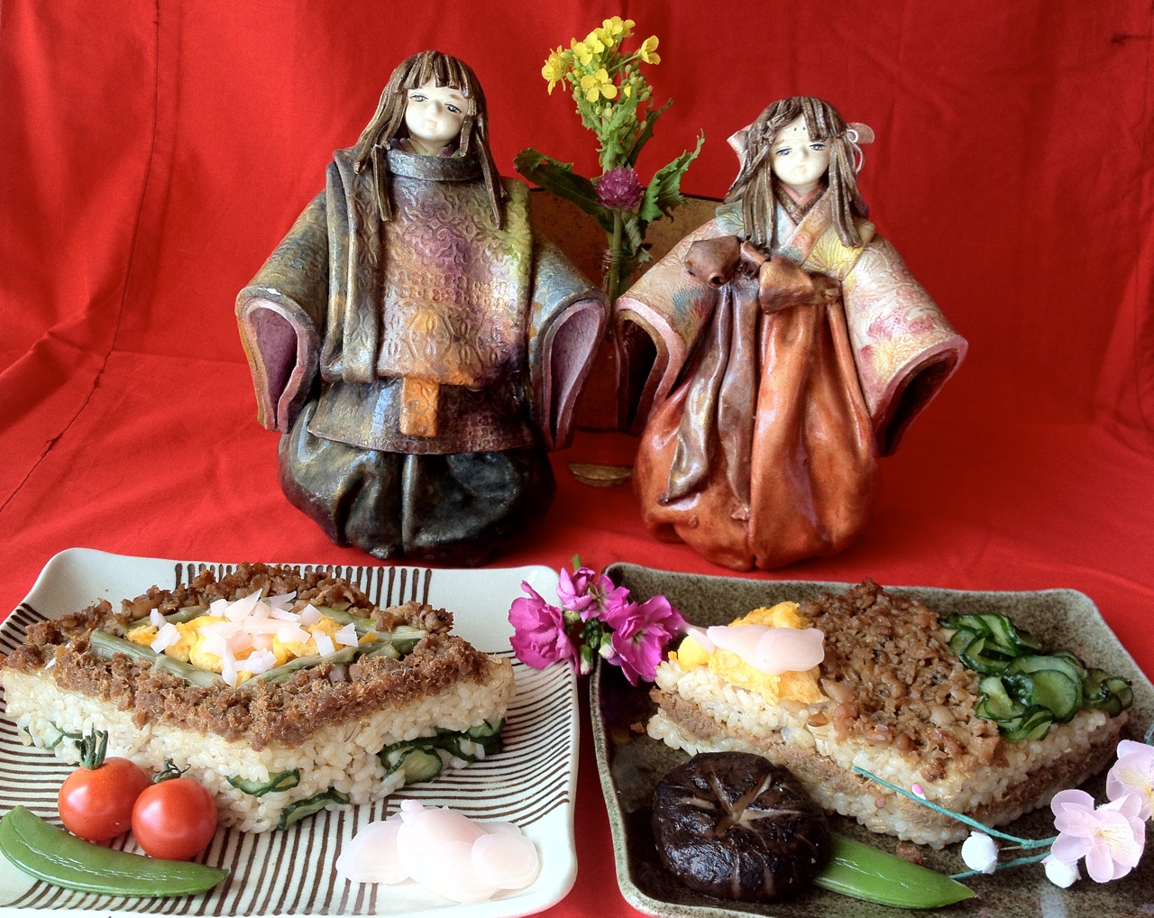  Brown Rice Sushi w/ Braised Tuna & Clams for Girl's Day