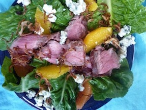 Steak & Citrus Salad with Fried Shallots
